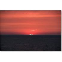 Trademark Fine Art "Sunset Ore Boat Lake Erie" Canvas Art by Kurt Shaffer