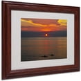 thumbnail image 1 of Trademark Fine Art "Sunset Paddle" Canvas Art by Kurt Shaffer, Wood Frame, 1 of 3