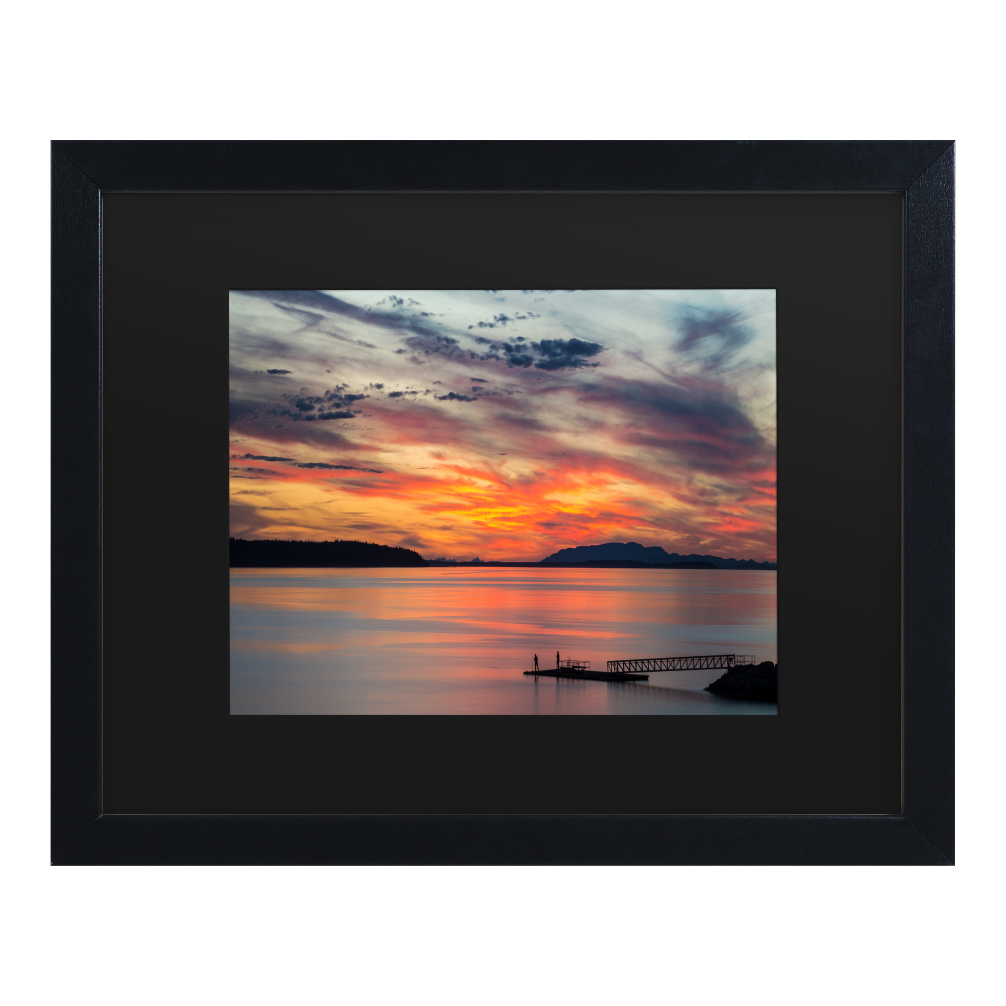Trademark Fine Art 'Sunset Pier' Canvas Art by Pierre Leclerc