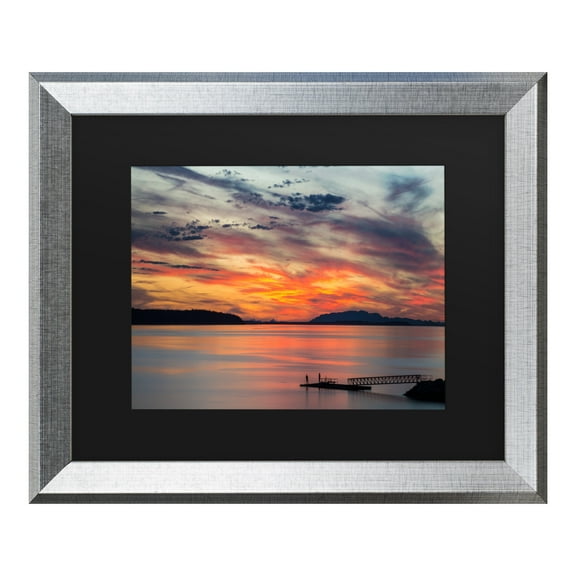 Trademark Fine Art 'Sunset Pier' Canvas Art by Pierre Leclerc