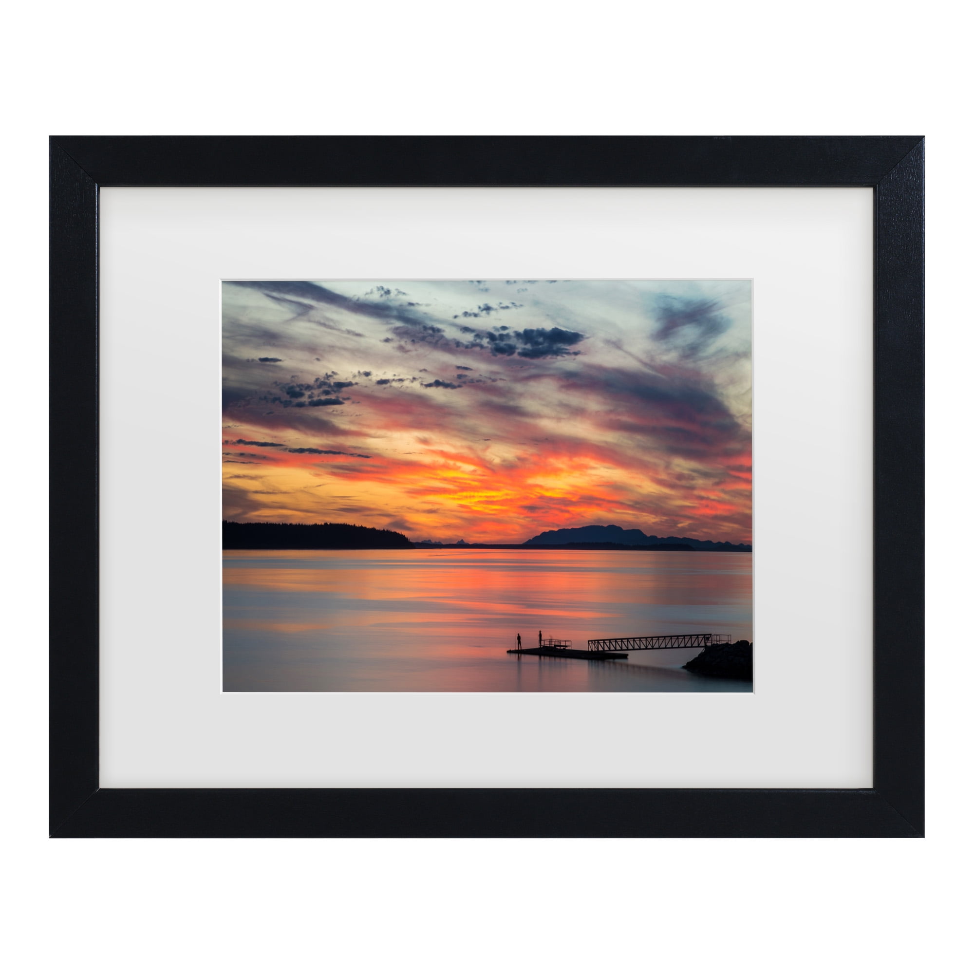Trademark Fine Art 'Sunset Pier' Canvas Art by Pierre Leclerc