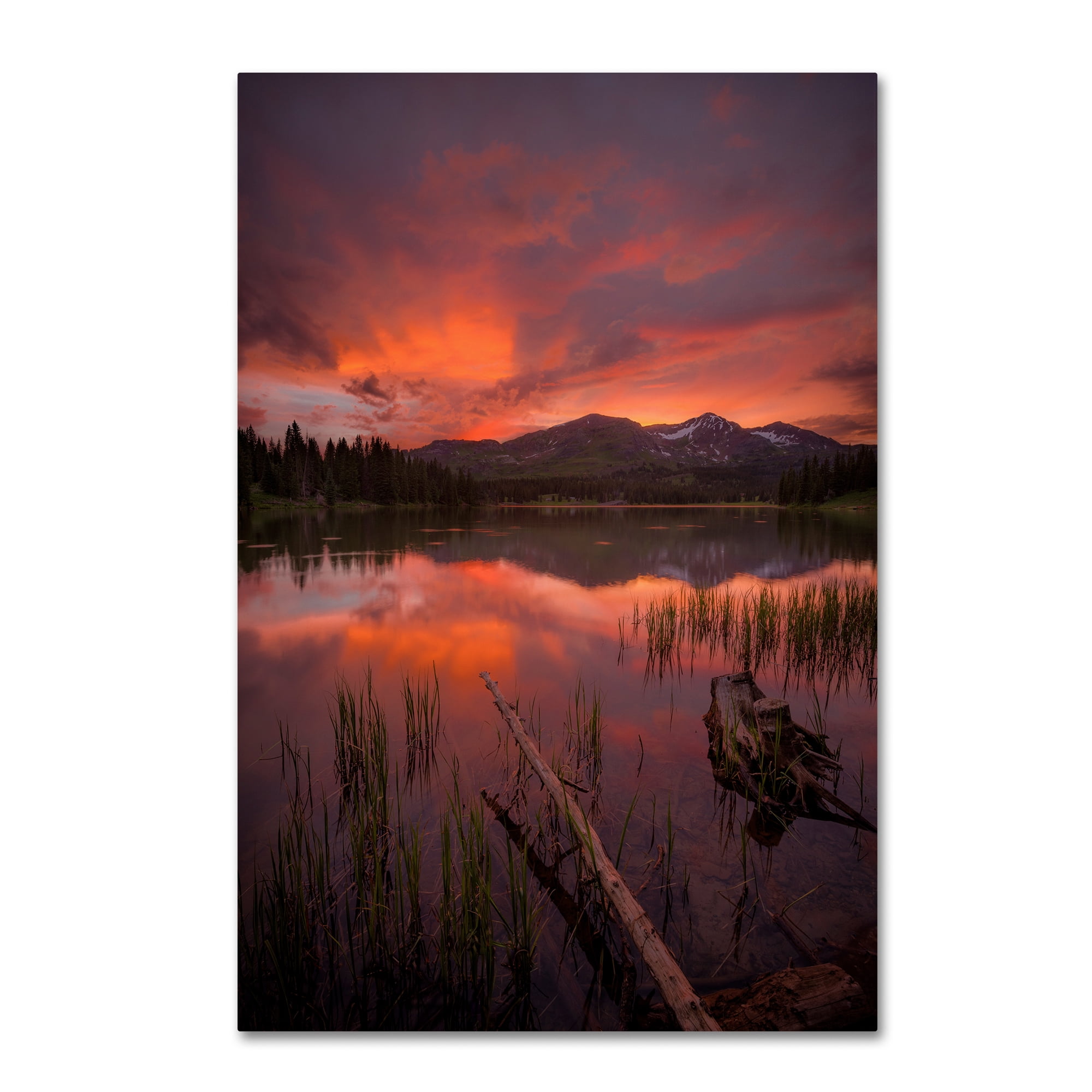 Trademark Fine Art 'Sunset Reflections' Canvas Art by Dan Ballard