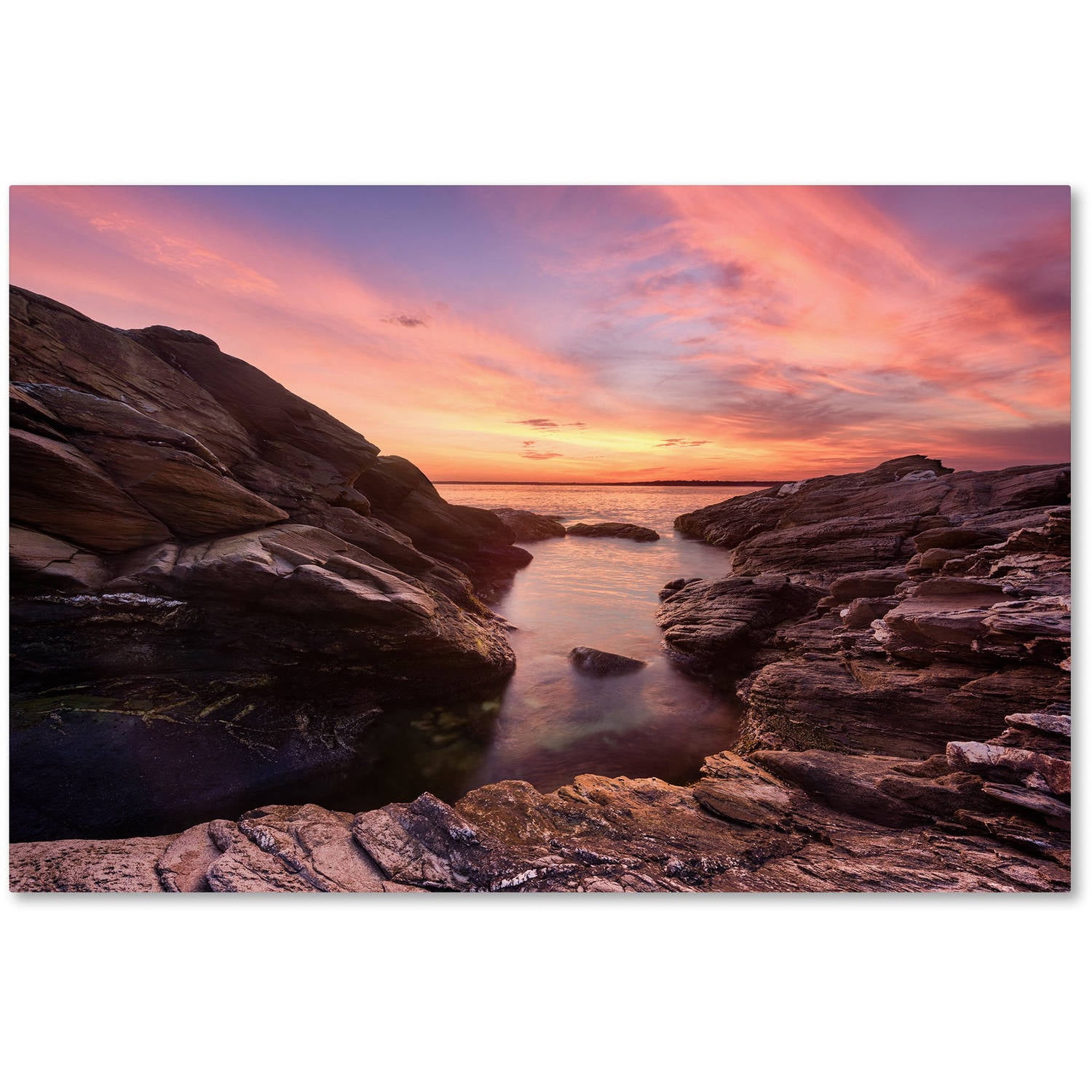Trademark Fine Art "Sunset Sweep" Canvas Art by Michael Blanchette Photography