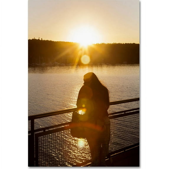 Trademark Fine Art "Sunset Thoughts" Canvas Art by Yale Gurney