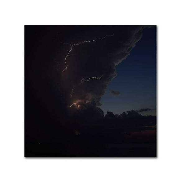 Trademark Fine Art "Sunset Thunderhead #2" Canvas Art by Kurt Shaffer