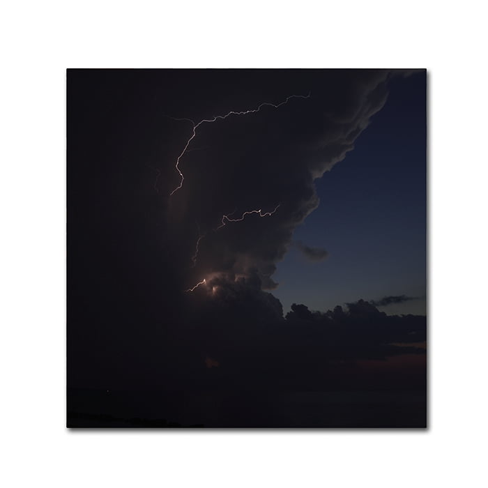 Trademark Fine Art "Sunset Thunderhead #2" Canvas Art by Kurt Shaffer