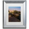 thumbnail image 1 of Trademark Fine Art "Sunset in Notre Dame de Paris" Canvas Art by Mathieu Rivrin, White Matte, Silver Frame, 1 of 1