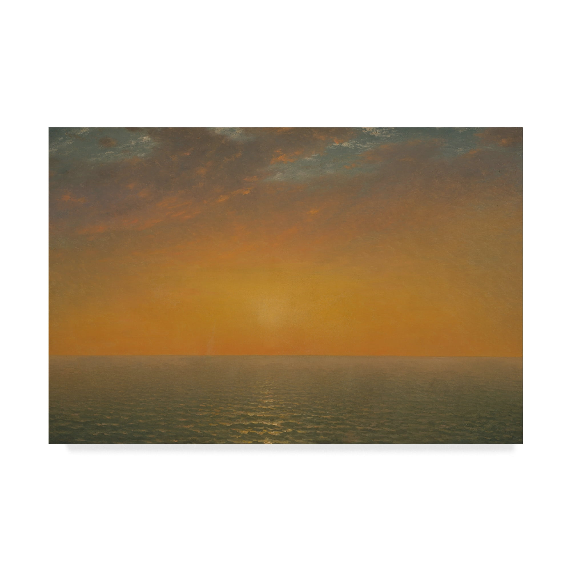 Trademark Fine Art 'Sunset on the Sea, 1872' Canvas Art by John Frederick Kensett
