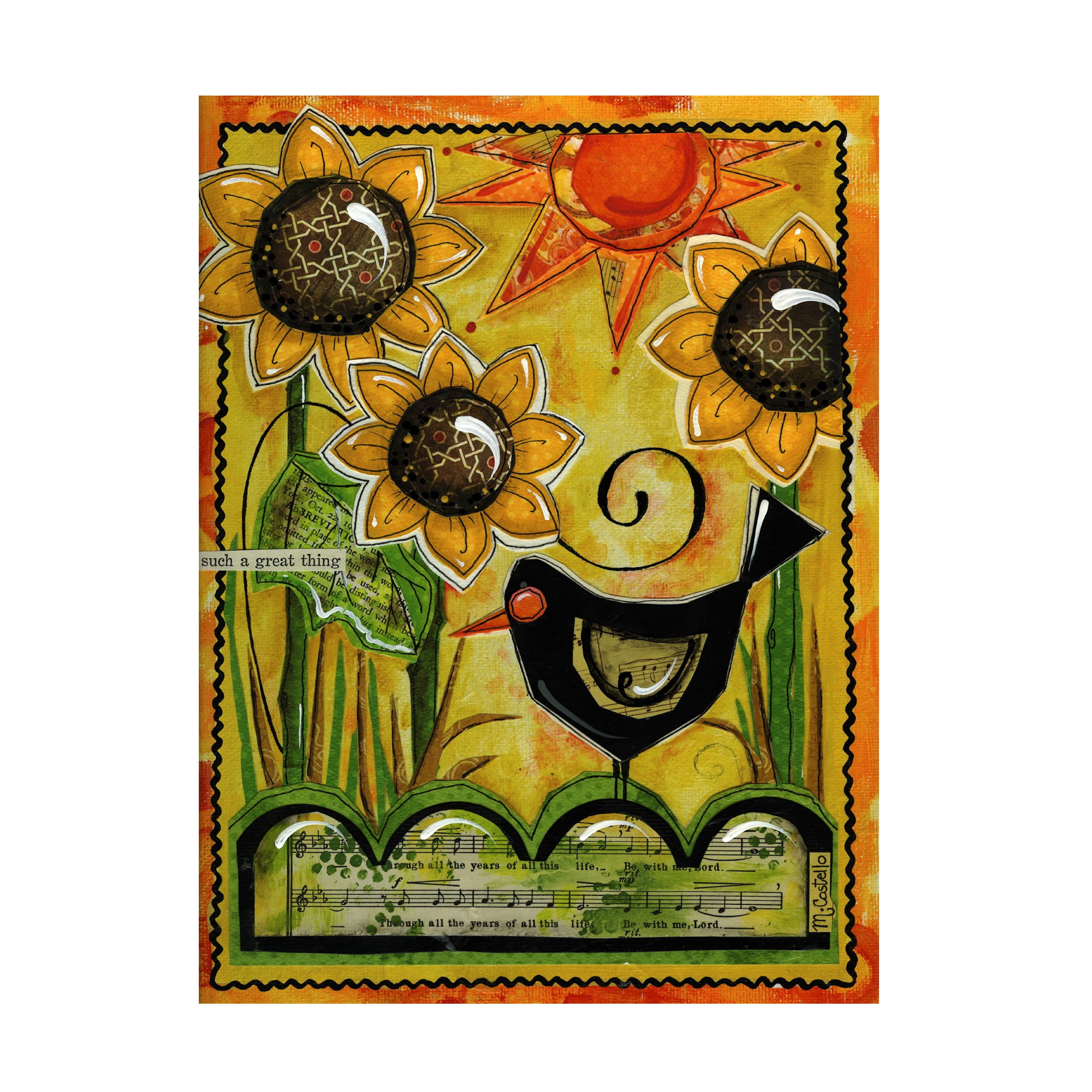 Trademark Fine Art 'Sunshine And Sunflowers' Canvas Art by Maureen Lisa Costello