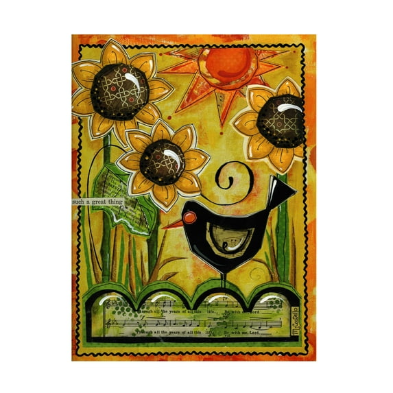 Trademark Fine Art 'Sunshine And Sunflowers' Canvas Art by Maureen Lisa Costello