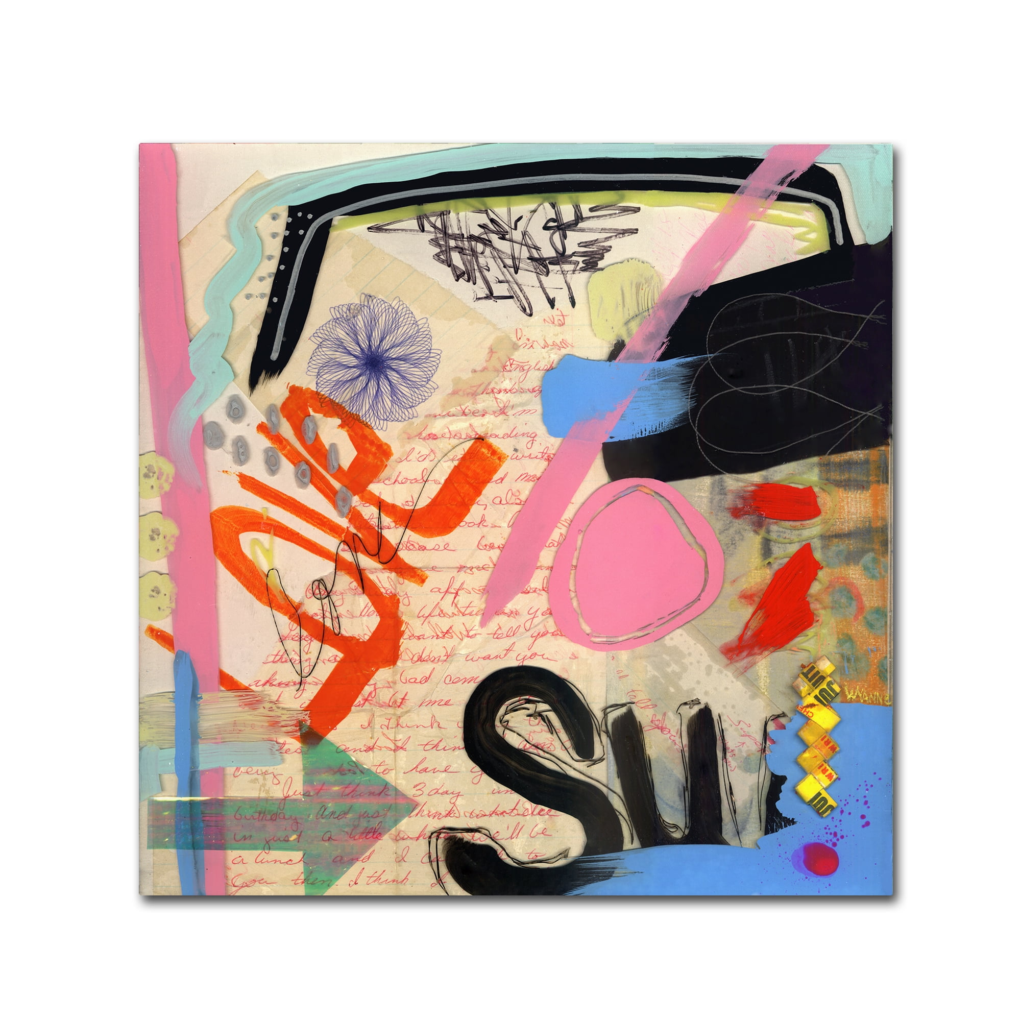 Trademark Fine Art 'Super Love' Canvas Art by Wyanne