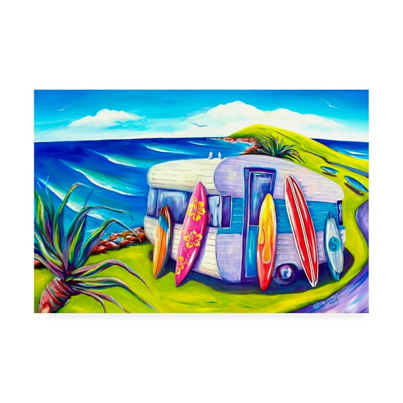 Trademark Fine Art 'Surf Crescent Head' Canvas Art by Deborah Broughton