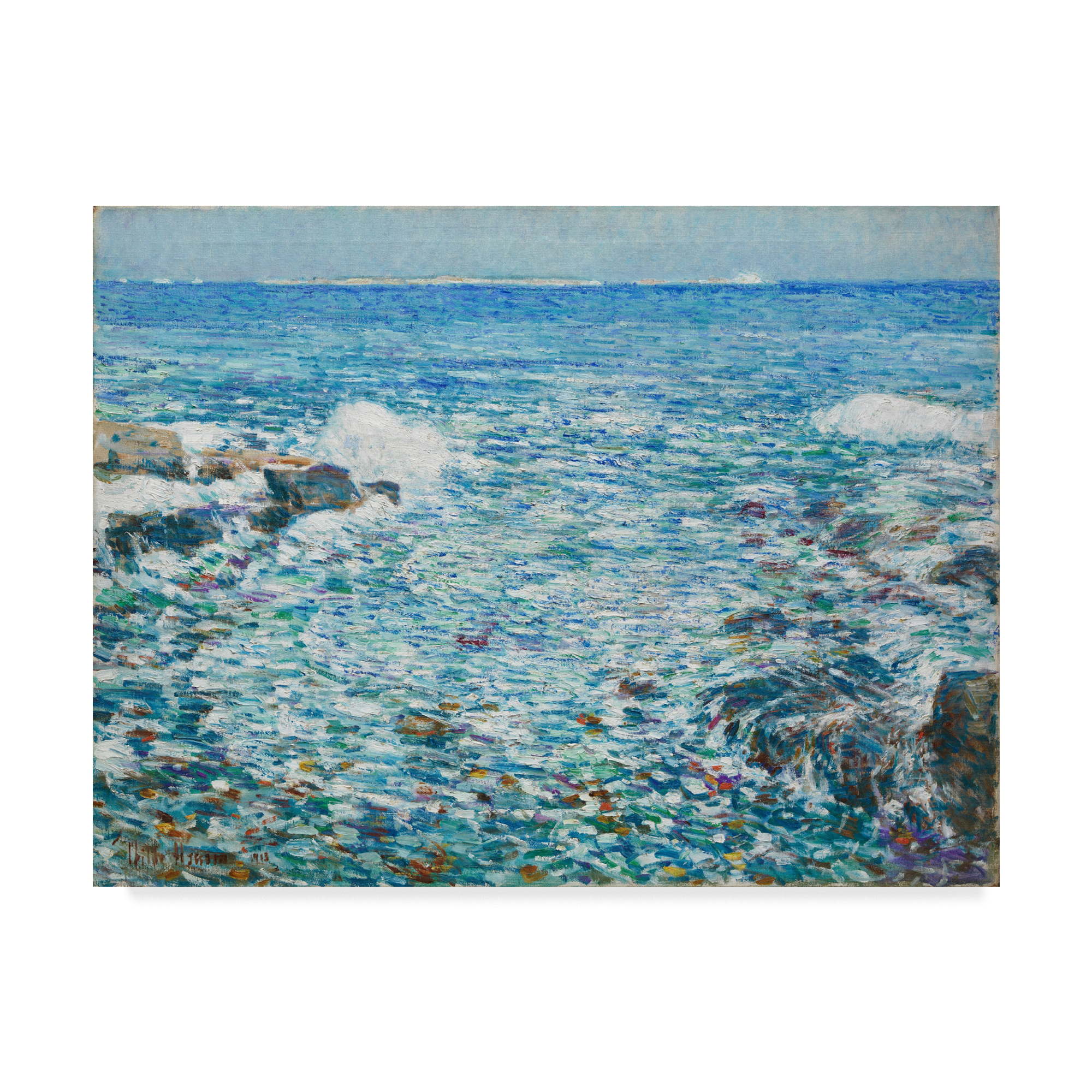 Trademark Fine Art 'Surf Isles Of Shoals' Canvas Art by Childe Frederick Hassam