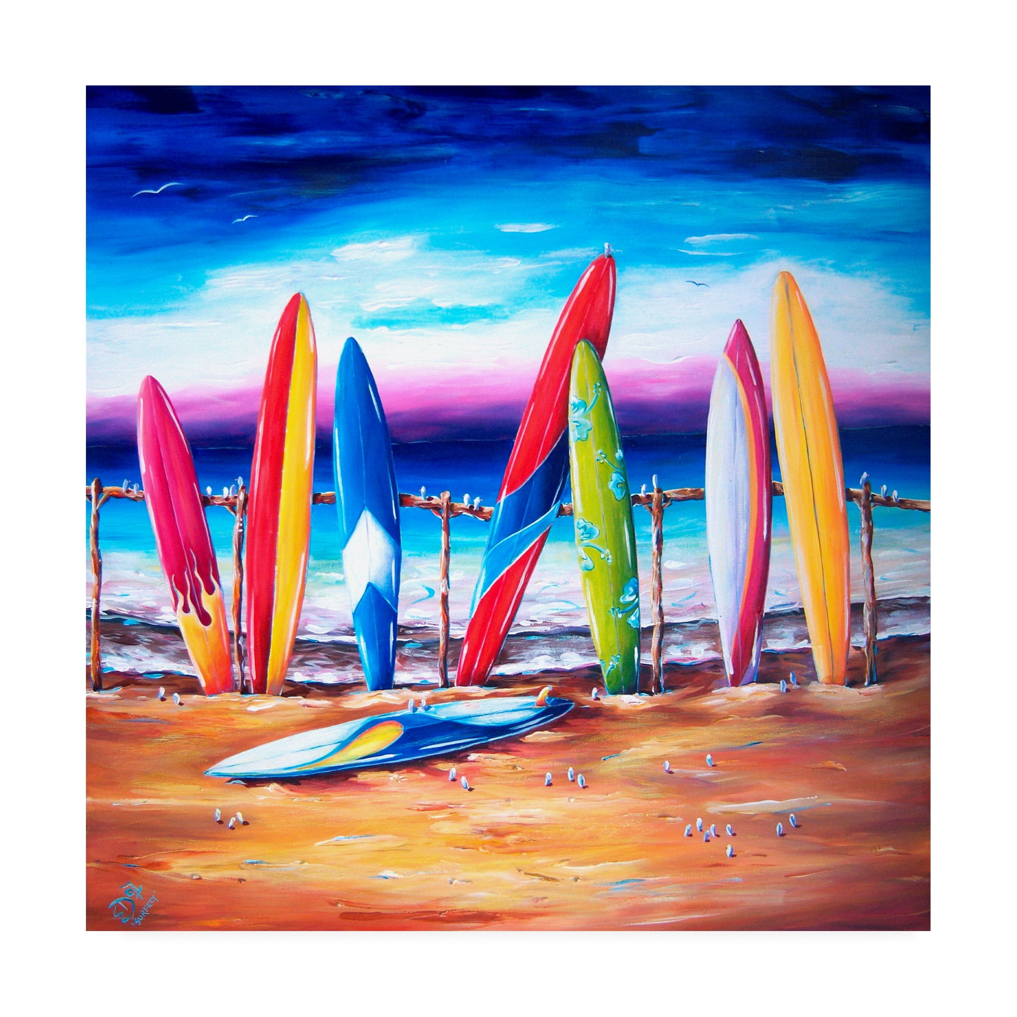 Trademark Fine Art 'Surf Surfect 2' Canvas Art by Deborah Broughton