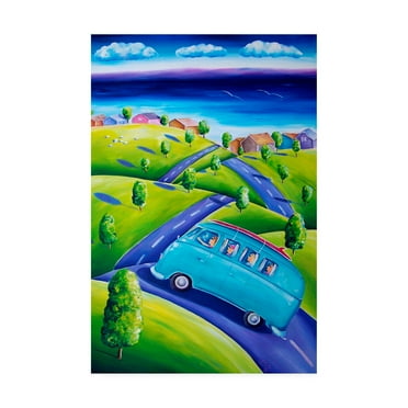 Trademark Fine Art 'Surf Weekend away' Canvas Art by Deborah Broughton