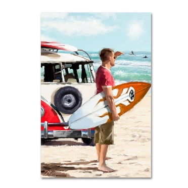 Trademark Fine Art 'Surfer I' Canvas Art by The Macneil Studio