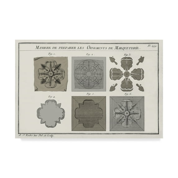 Trademark Fine Art 'Survey of Architectural Design I' Canvas Art by Vision Studio