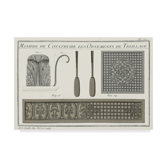 Trademark Fine Art 'Survey of Architectural Design II' Canvas Art by Vision Studio