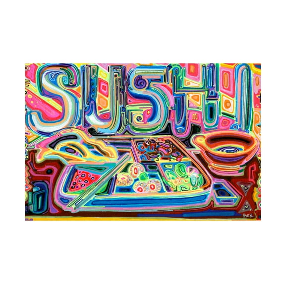 Trademark Fine Art 'Sushi' Canvas Art by Josh Byer