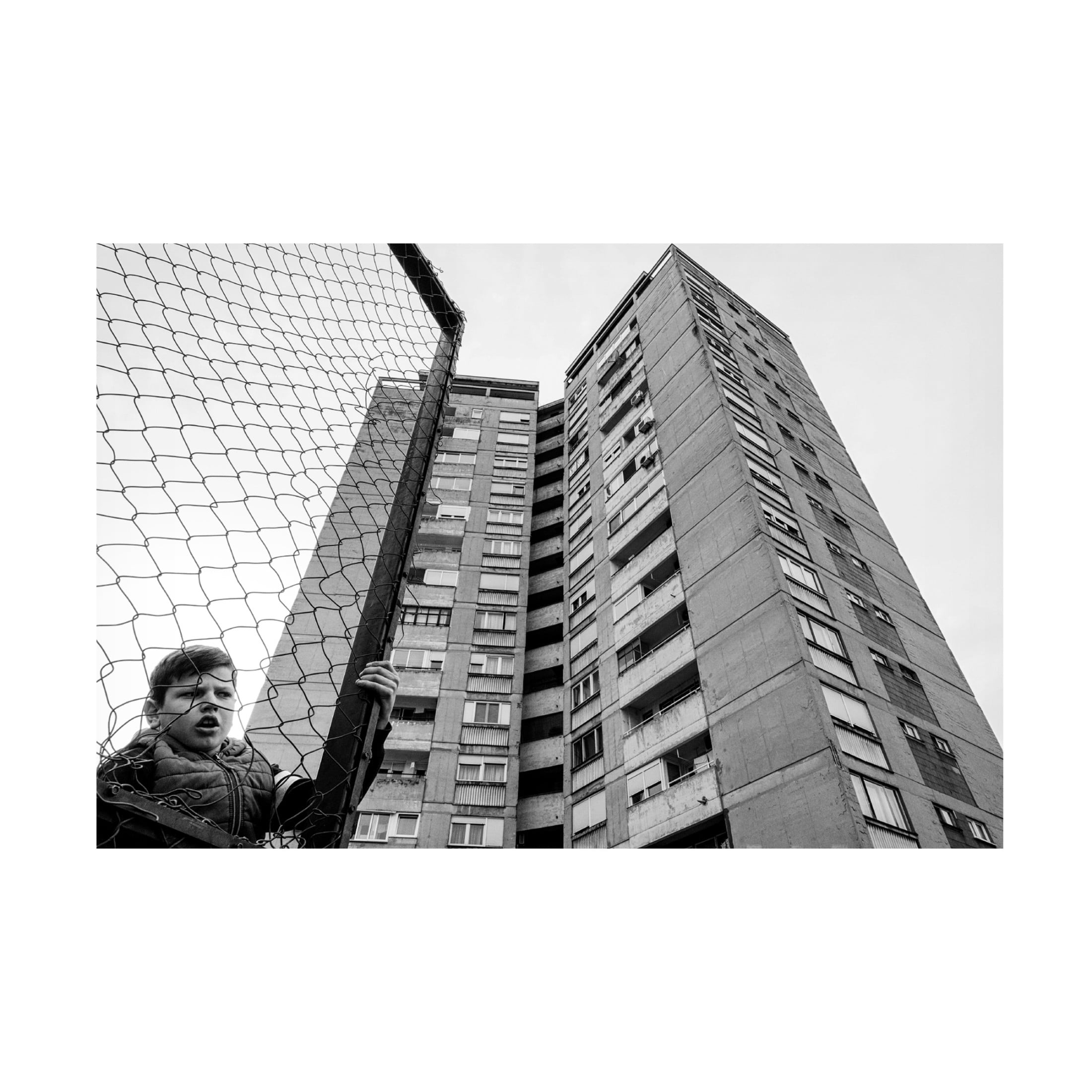 Trademark Fine Art Svetislav Cvetkovic The Boy Behind The Fence Canvas Wall Art