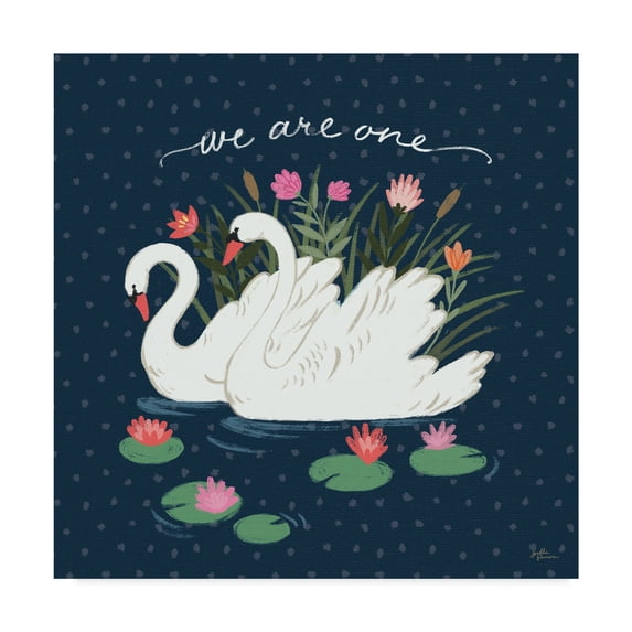 Trademark Fine Art 'Swan Lake III' Canvas Art by Janelle Penner