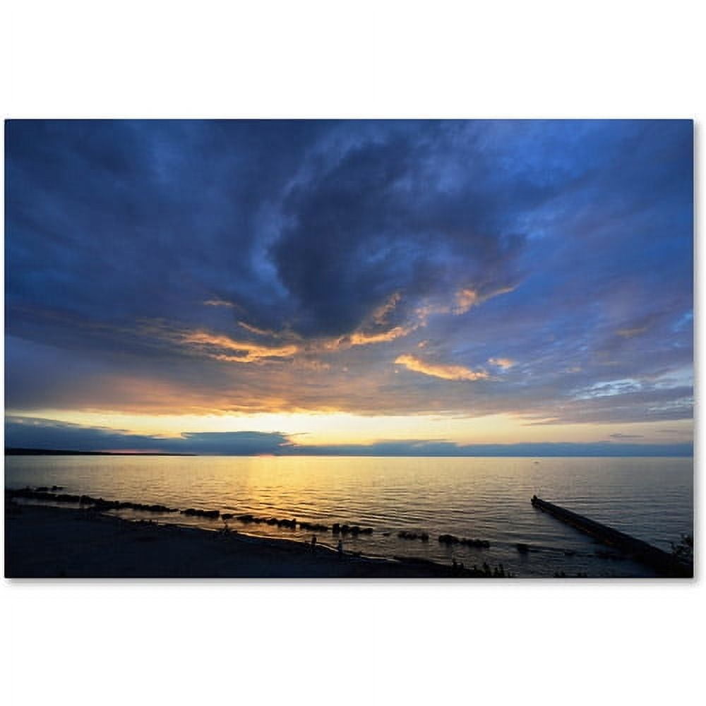 Trademark Fine Art "Sweeping North Coast Sunset" Canvas Art by Kurt Shaffer