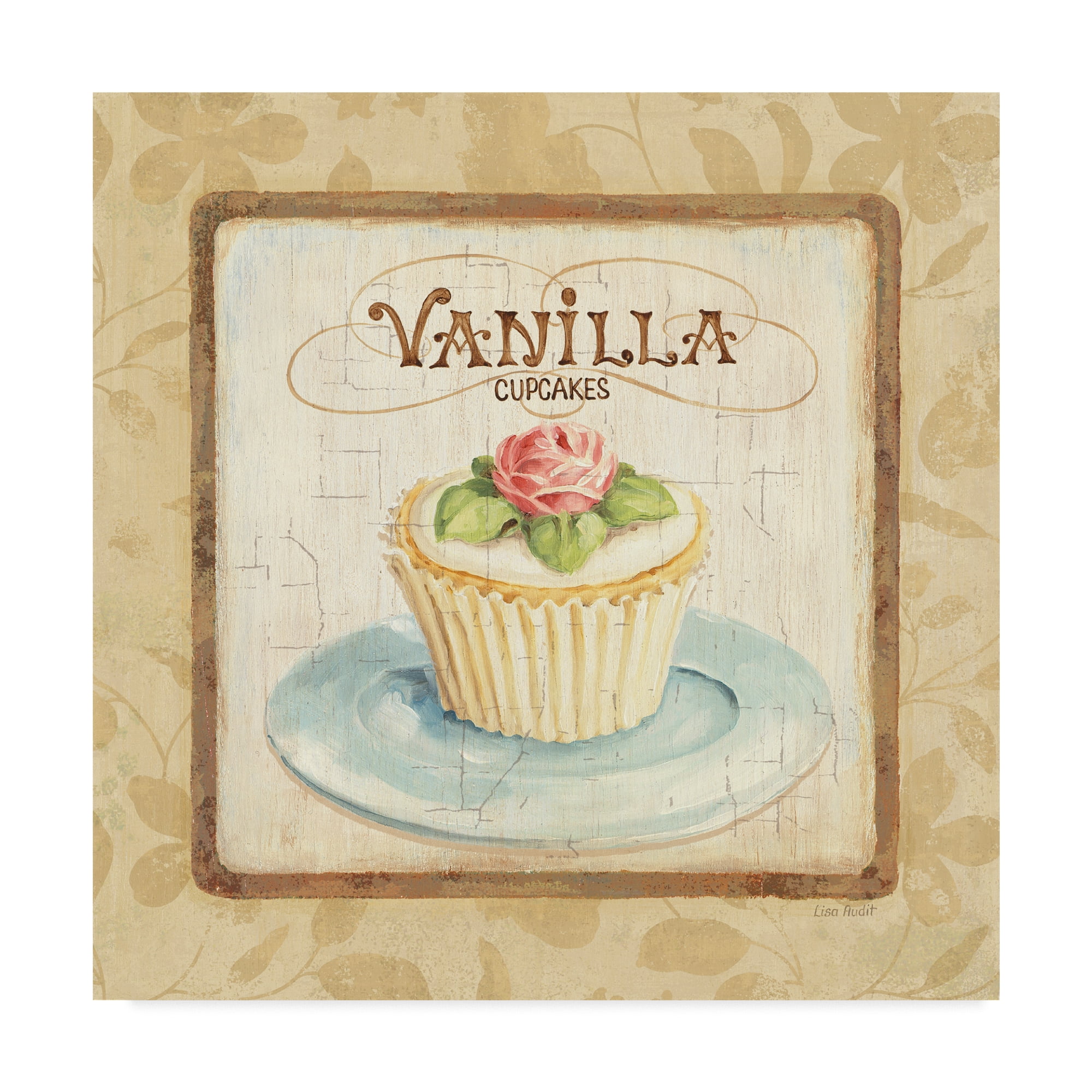 Trademark Fine Art 'Sweet Cupcakes I' Canvas Art by Lisa Audit