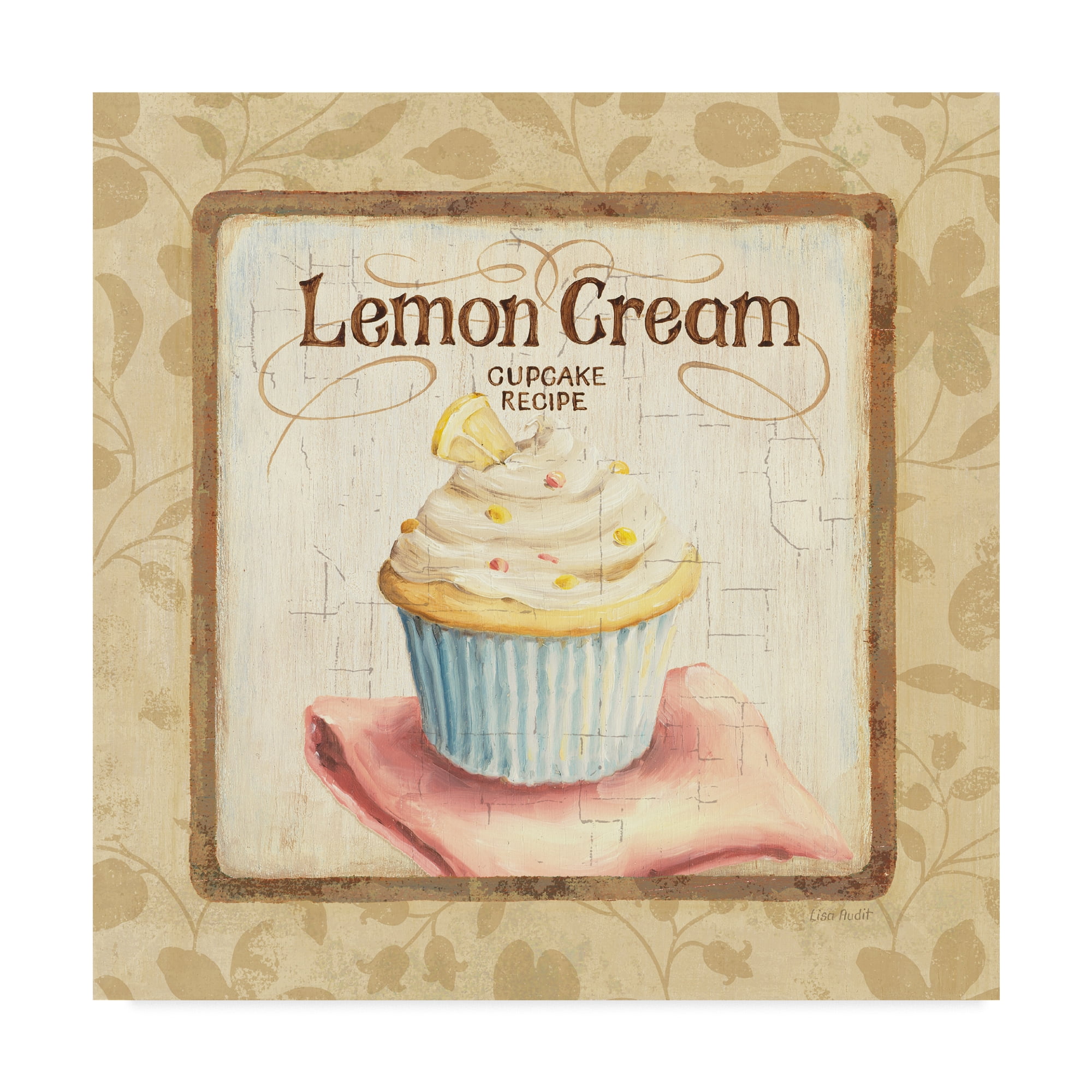 Trademark Fine Art 'Sweet Cupcakes III' Canvas Art by Lisa Audit