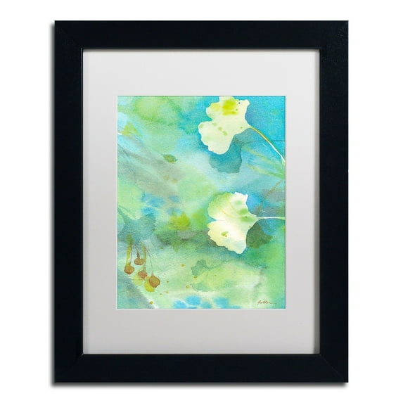 Trademark Fine Art "Sweet Memory" Canvas Art by Sheila Golden, White Matte, Black Frame