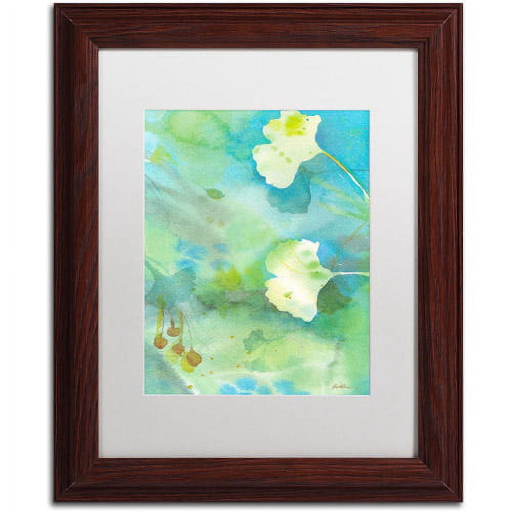 Trademark Fine Art "Sweet Memory" Canvas Art by Sheila Golden, White Matte, Wood Frame