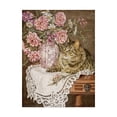 thumbnail image 1 of Trademark Fine Art 'Sweet Peas And Roses' Canvas Art by Jan Benz, 1 of 3