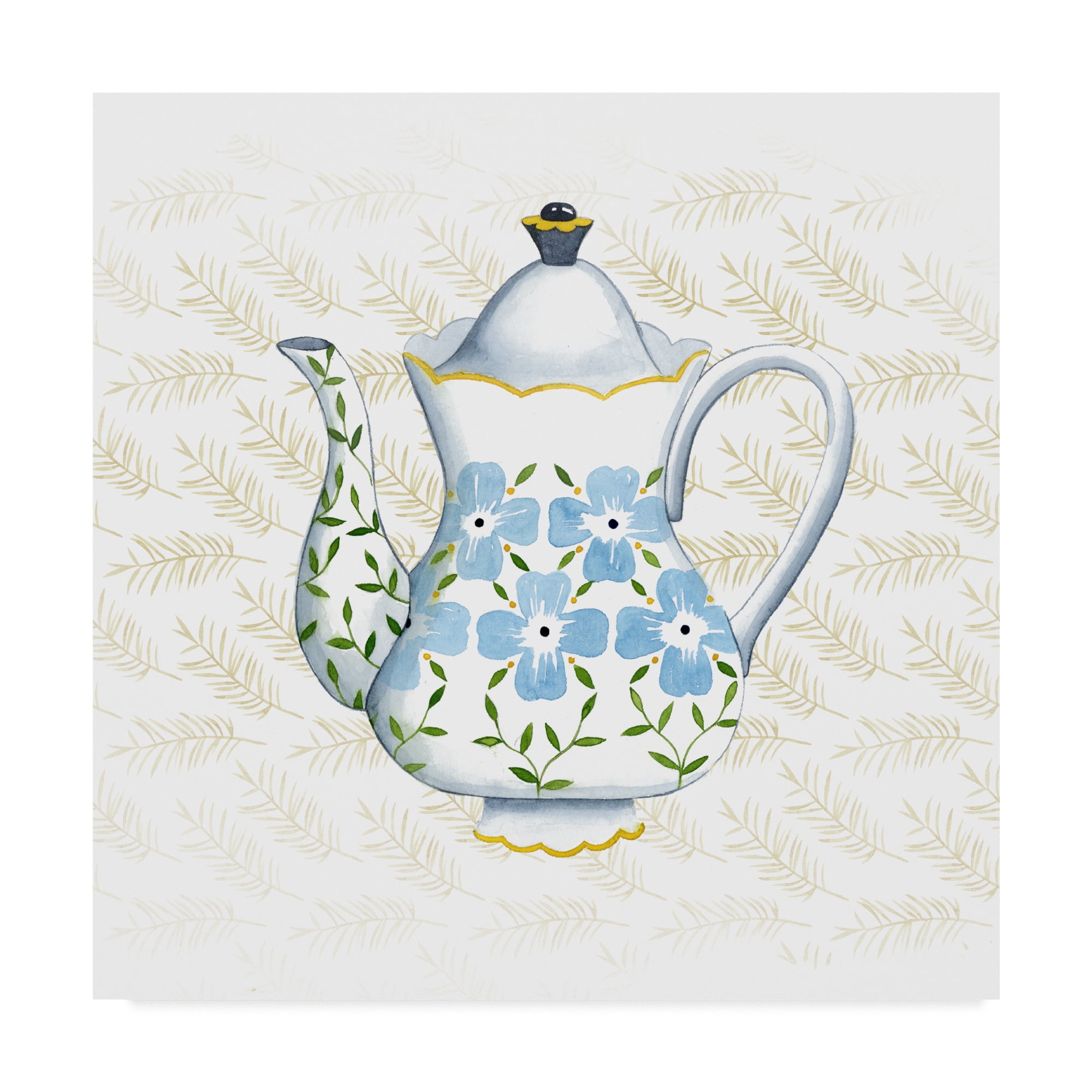 Trademark Fine Art 'Sweet Teapot I' Canvas Art by Grace Popp