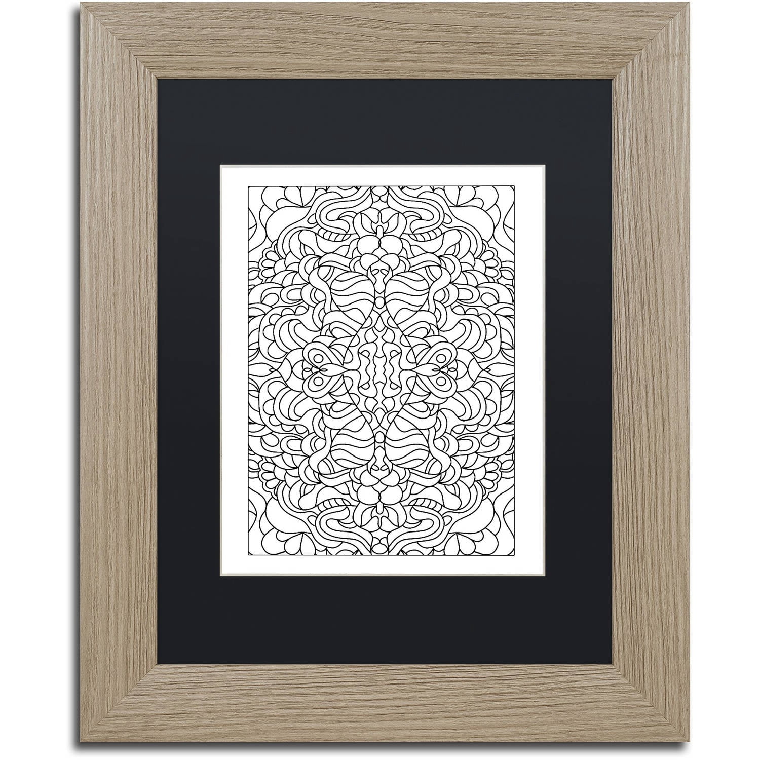 Trademark Fine Art "Swimming" Canvas Art by Kathy G. Ahrens, Black Matte, Birch Frame