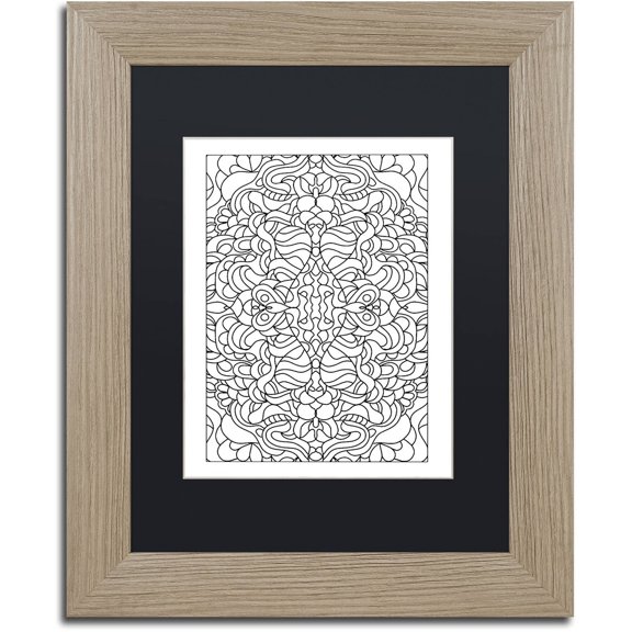 Trademark Fine Art "Swimming" Canvas Art by Kathy G. Ahrens, Black Matte, Birch Frame