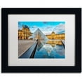 thumbnail image 1 of Trademark Fine Art "Symetrie du Louvre" Canvas Art by Mathieu Rivrin, White Matte, Black Frame, 1 of 5
