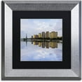 thumbnail image 1 of Trademark Fine Art "Symmetry of Paris" Canvas Art by Mathieu Rivrin, Black Matte, Silver Frame, 1 of 4
