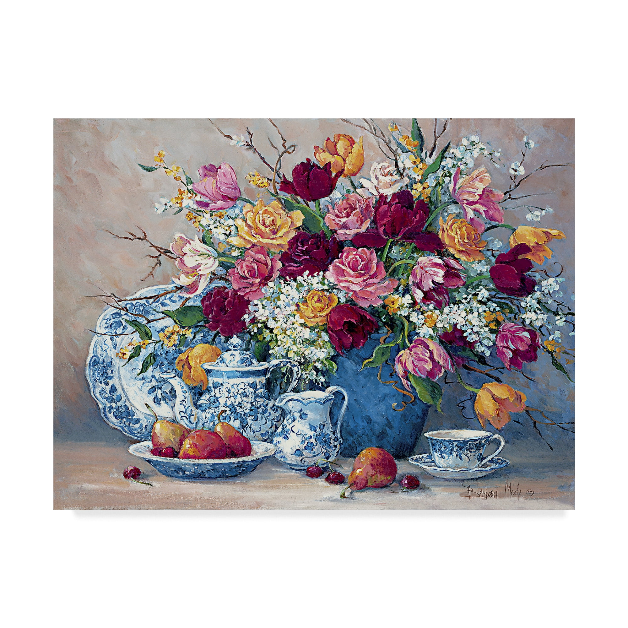 Trademark Fine Art ' Symphony in Blue' Canvas Art by Barbara Mock