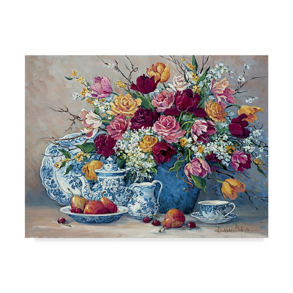 Trademark Fine Art ' Symphony in Blue' Canvas Art by Barbara Mock