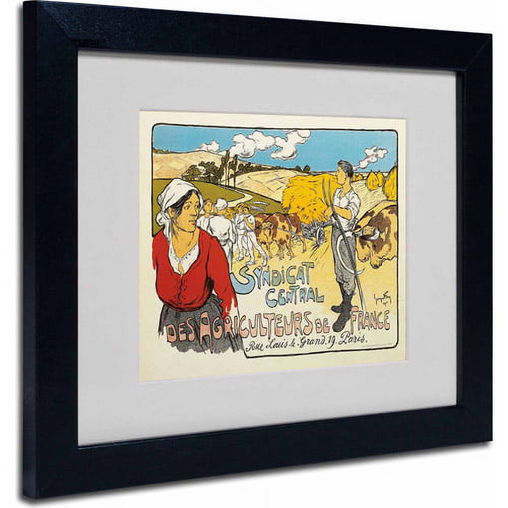 Trademark Fine Art "Syndicat Central" Canvas Art by George Fay, Black Frame