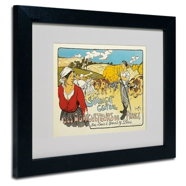 Trademark Fine Art "Syndicat Central" Canvas Art by George Fay, Black Frame