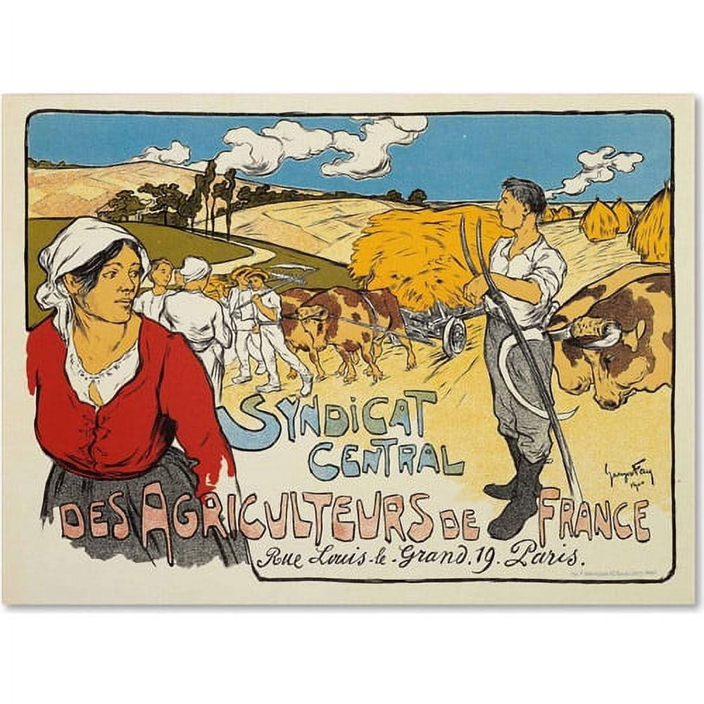 Trademark Fine Art "Syndicat Central des Agriculteurs" Canvas Art by George Fay