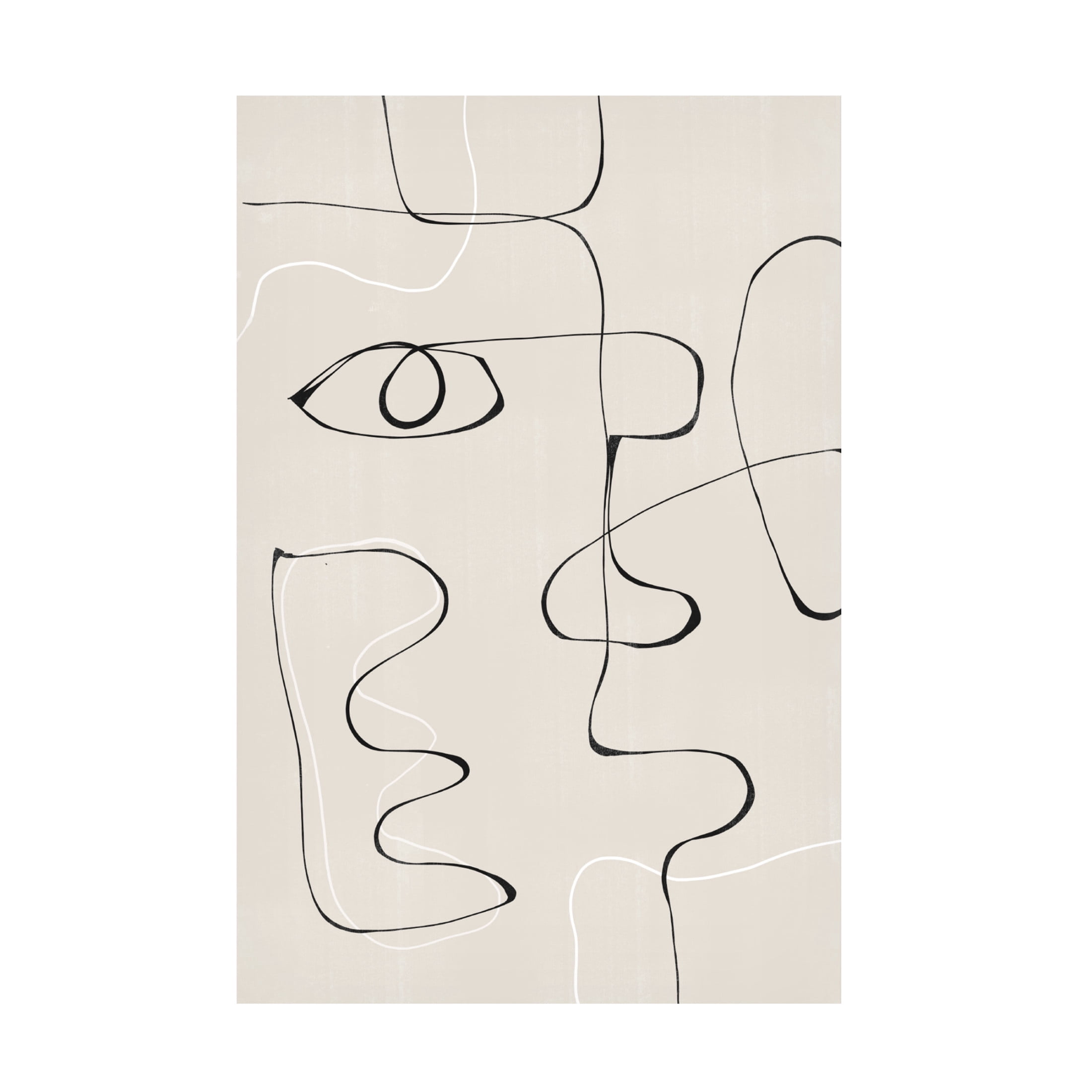 Trademark Fine Art THE MIUUS STUDIO Abstract Face No2 Canvas Wall Art