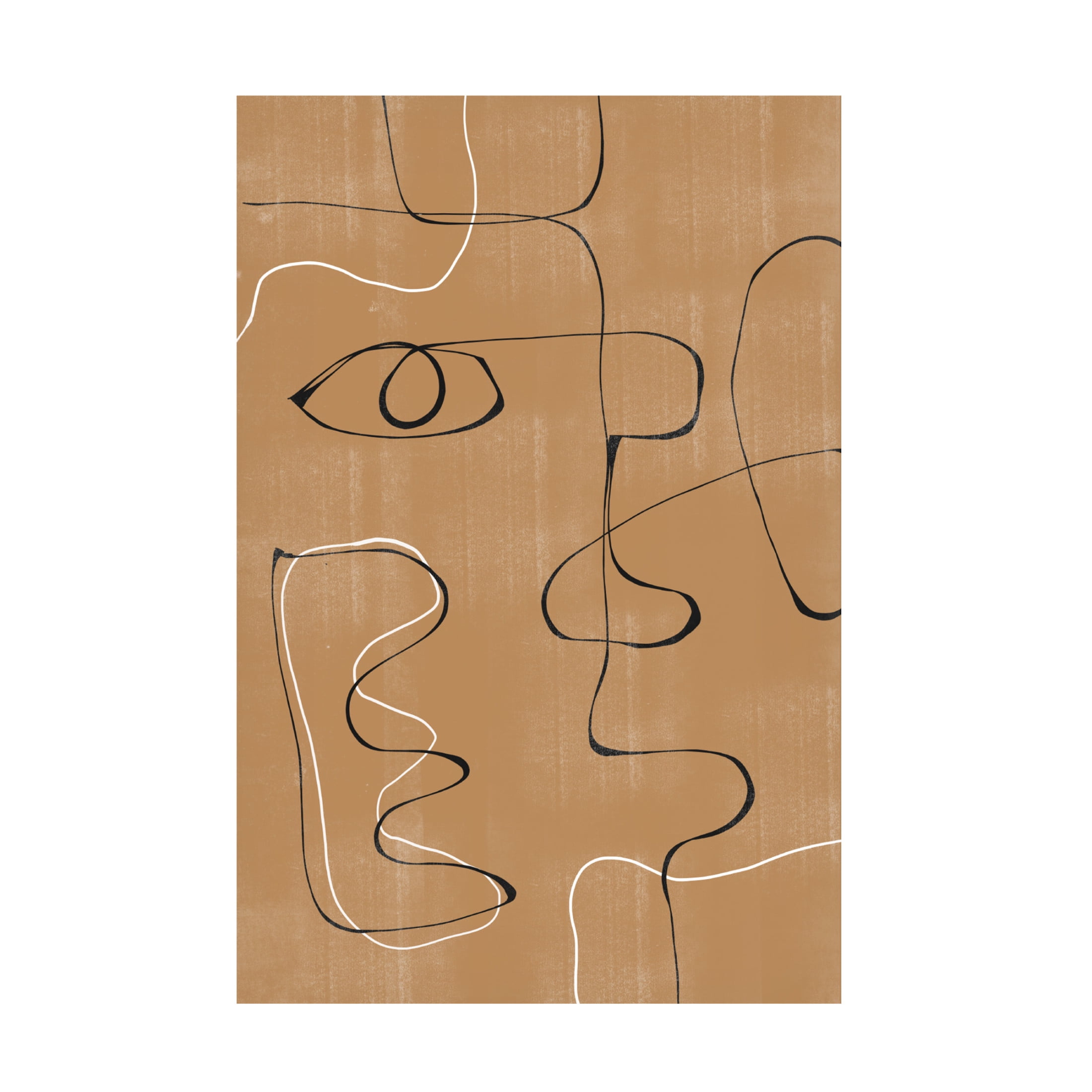 Trademark Fine Art THE MIUUS STUDIO Abstract Face No3 Canvas Wall Art