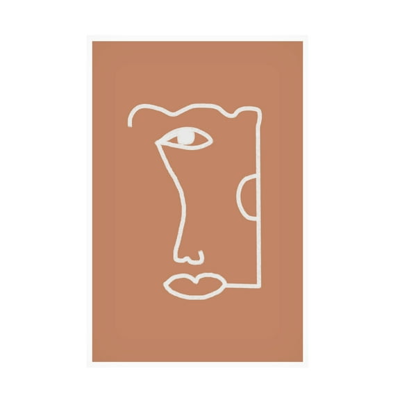 Trademark Fine Art THE MIUUS STUDIO Abstract Head No2 Canvas Wall Art