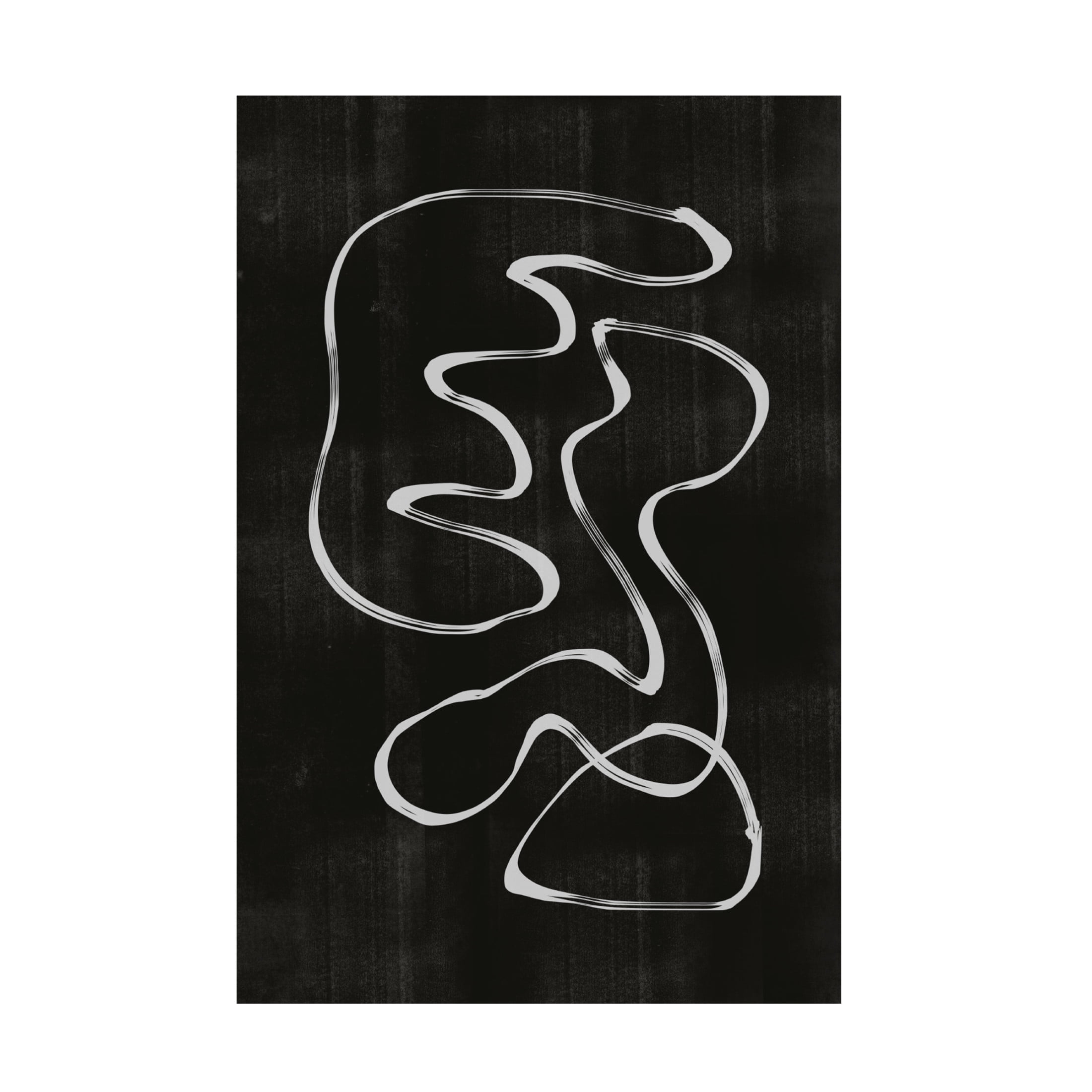 Trademark Fine Art THE MIUUS STUDIO Abstract Line No3 Canvas Wall Art