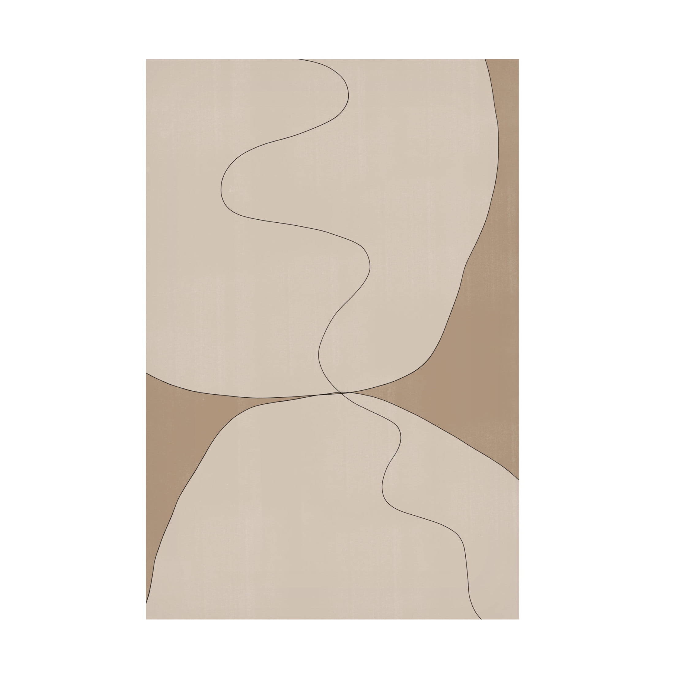 Trademark Fine Art THE MIUUS STUDIO Beige Stones Canvas Wall Art