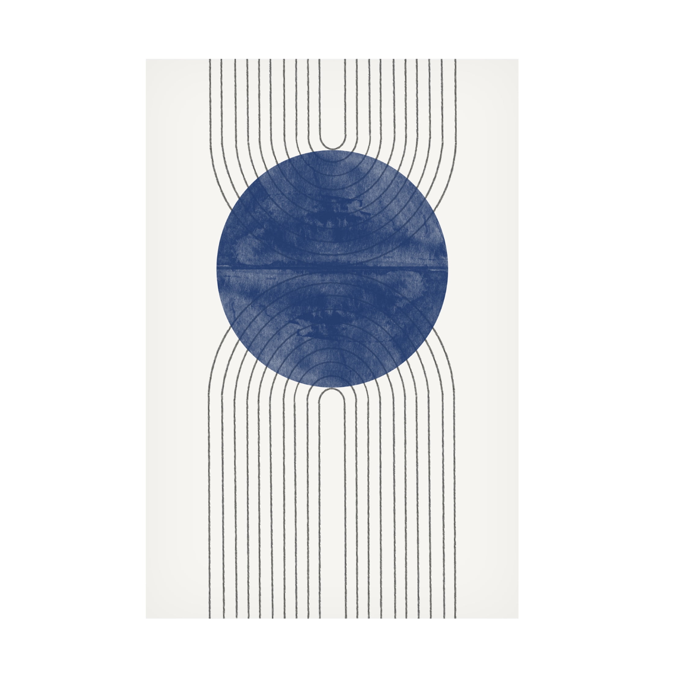 Trademark Fine Art THE MIUUS STUDIO Blue Moon No1 Canvas Wall Art