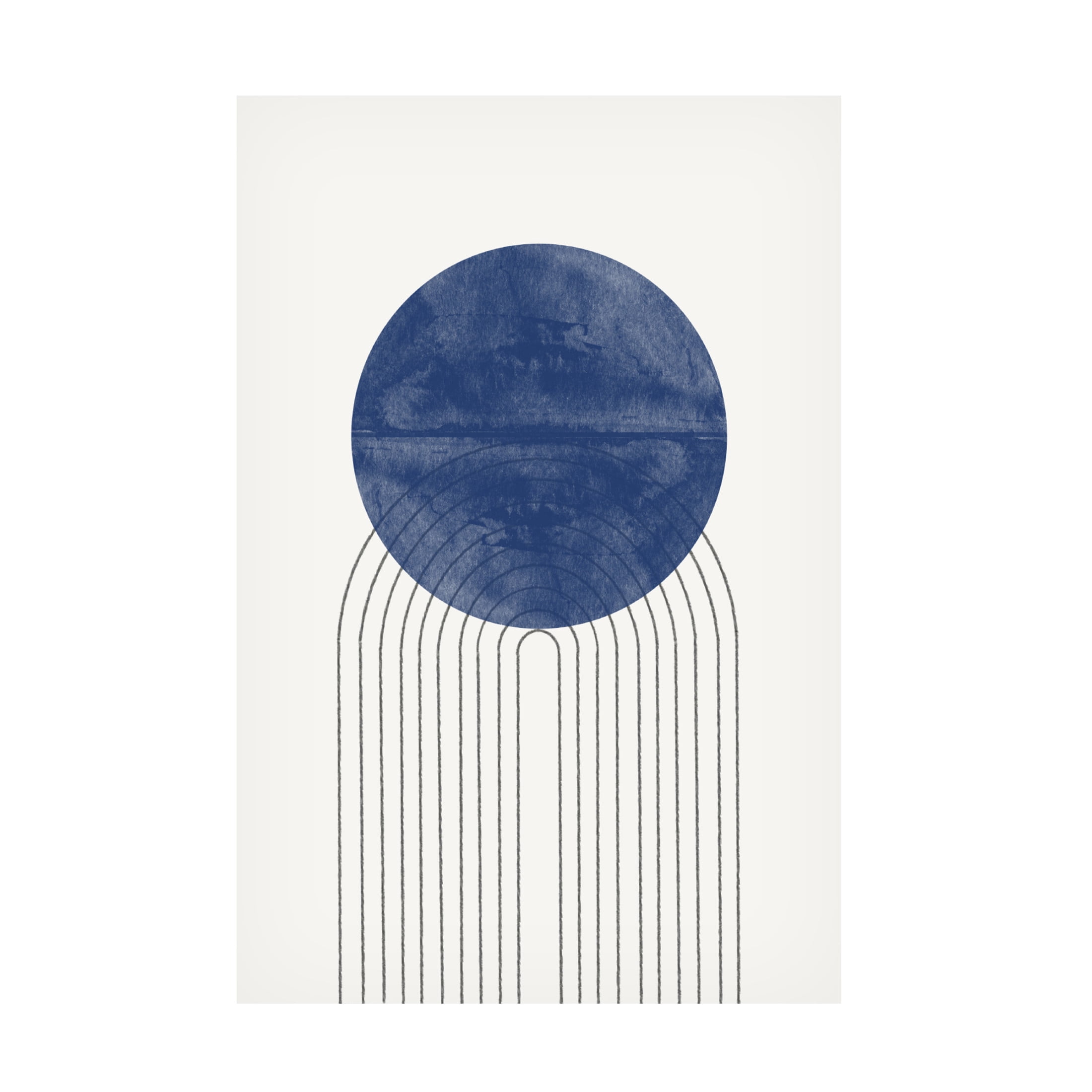 Trademark Fine Art THE MIUUS STUDIO Blue Moon No2 Canvas Wall Art