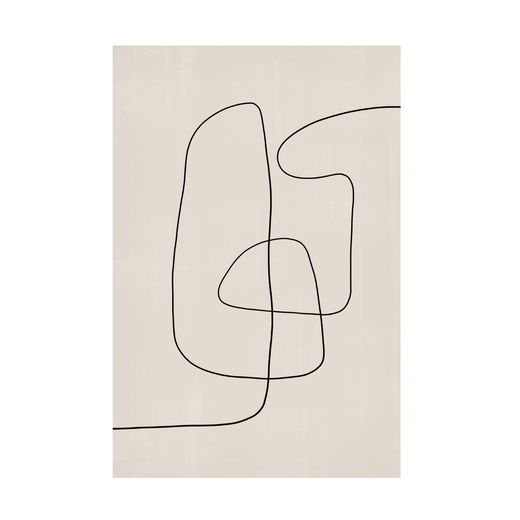 Trademark Fine Art THE MIUUS STUDIO Line Art Modern Canvas Wall Art