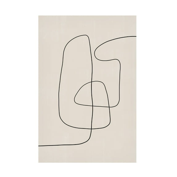 Trademark Fine Art THE MIUUS STUDIO Line Art Modern Canvas Wall Art